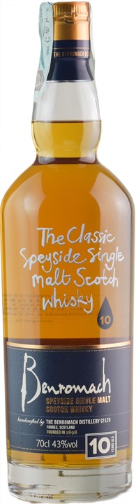 Vorderseite Benromach Speyside Single Malt Scotch Whisky 10 Y.O.