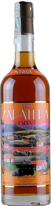 Vorderseite Zapatera Rum Reserva 1996