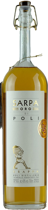 Vorderseite Poli Grappa Sarpa Oro Special Edition