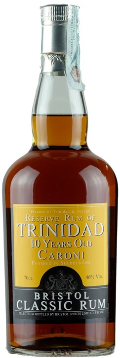 Fronte Bristol Spirits Caroni Reserve Rum of Trinidad 10 Y.O
