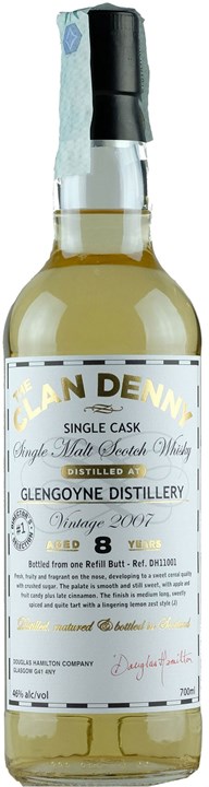 Vorderseite Glengoyne The Clan Denny Whisky 8 Y.O