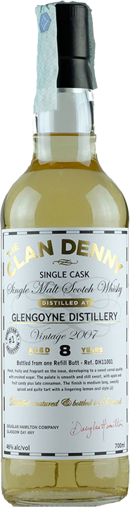 Fronte Glengoyne The Clan Denny Whisky 8 anni