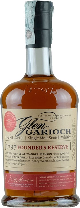 Vorderseite Glen Garioch Whisky Founders Reserve 1 L