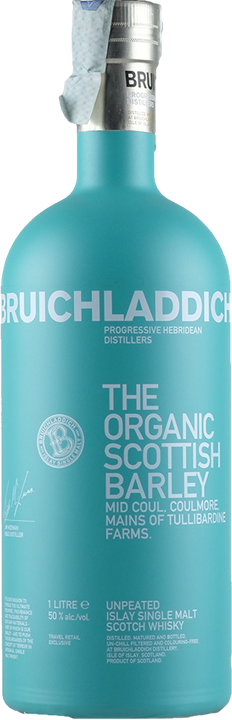 Fronte Bruichladdich Whisky Organic Scott 1L