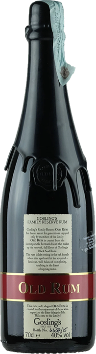 Fronte Gosling's Family Old Rum Reserve