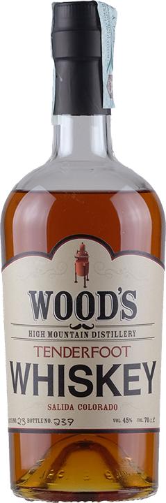 Front Wood's Tenderfoot Whiskey