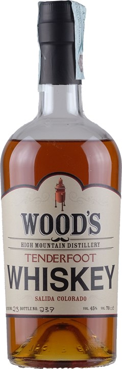 Vorderseite Wood's Tenderfoot Whiskey