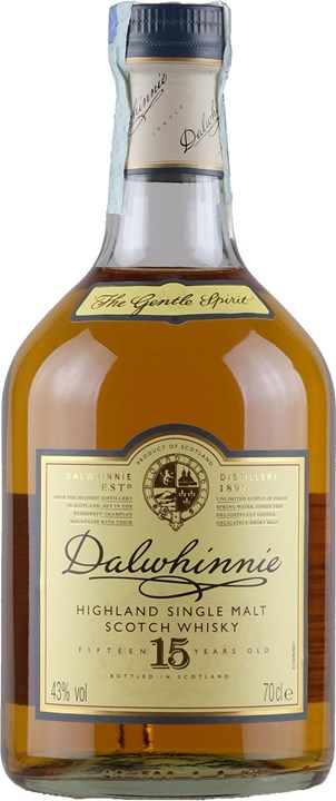 Vorderseite Dalwhinnie Highland Single Malt Scotch Whisky 15 Y.O.