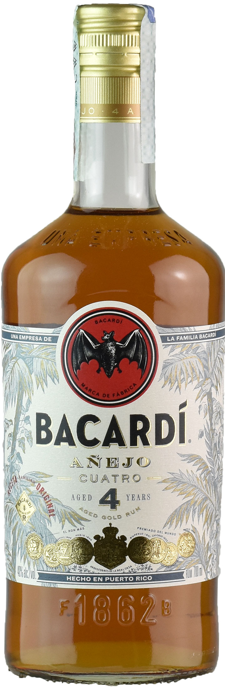Bacardi Rum Anejo Cuatro