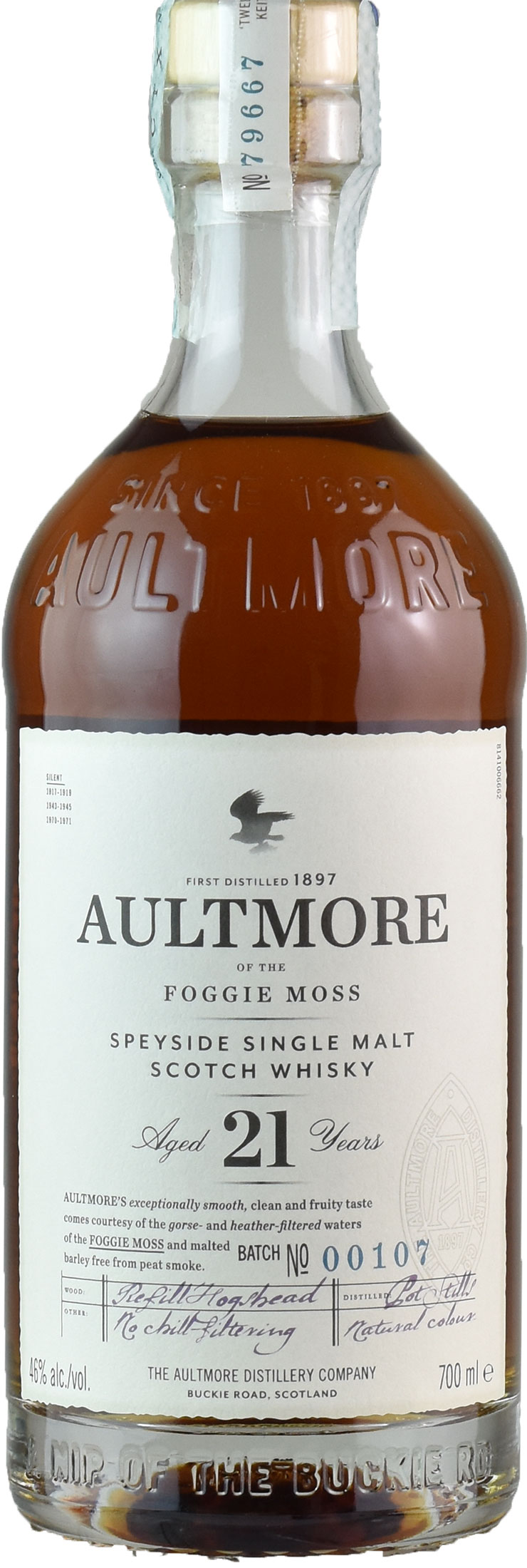 Aultmore Single Malt Scotch Whisky 21 Anni