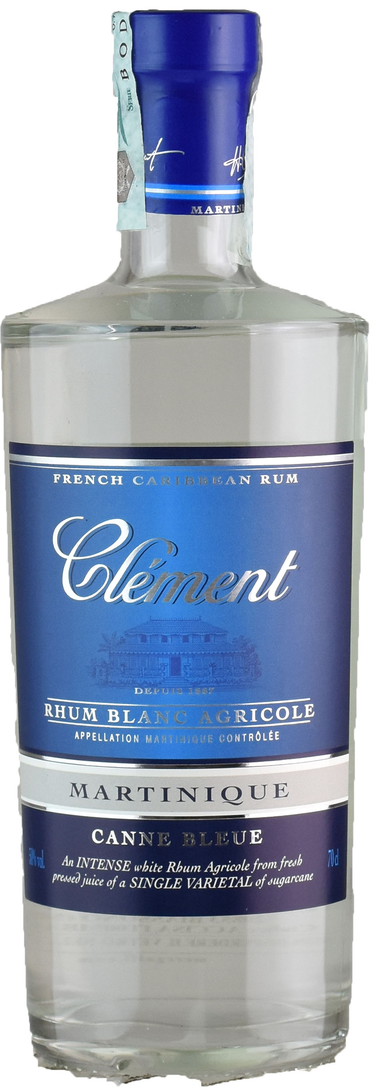 Clement Rhum Blanc Agricole Canne Bleue 0.7L