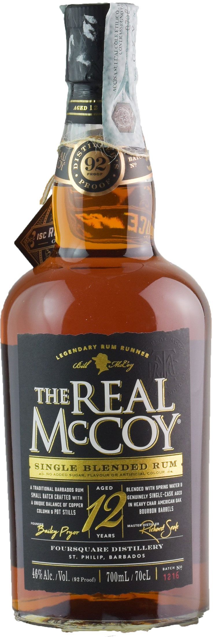 The Real McCoy Distiller%27s Proof 12 Anni 0.7L