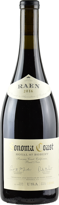 Front Raen Winery Royal St. Robert Cuvee Pinot Noir Sonoma Coast 2016