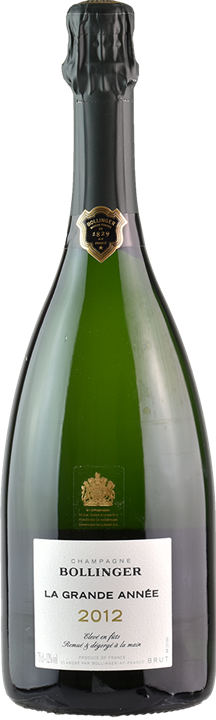 Front Bollinger Champagne Grande Année 2012