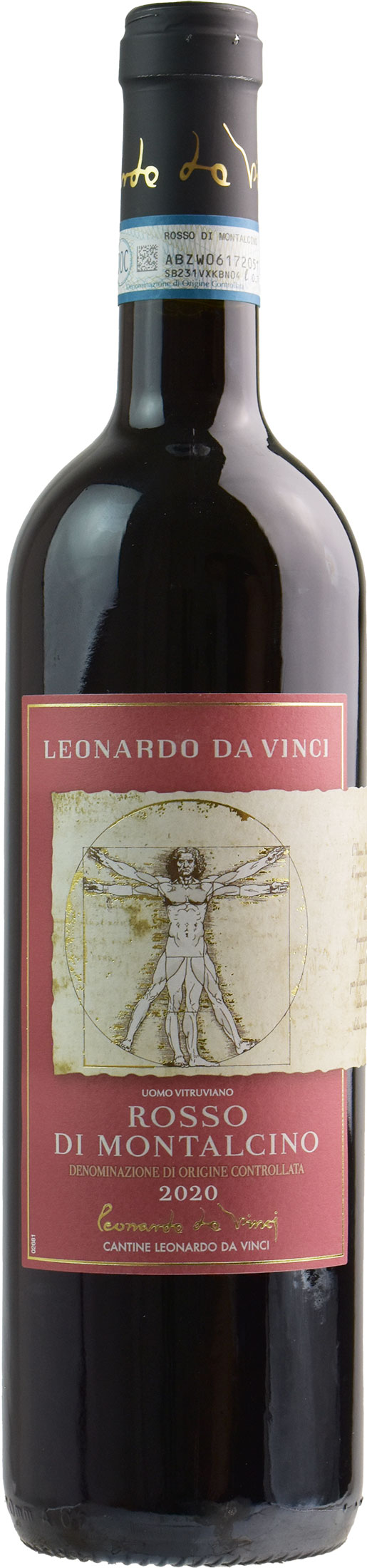 Leonardo da Vinci Vitruviano Rosso