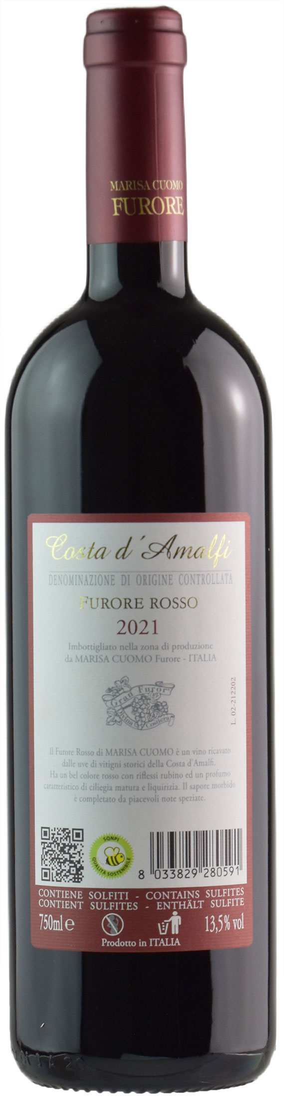 Marisa cuomo furore rosso 2021 xtrawine IT