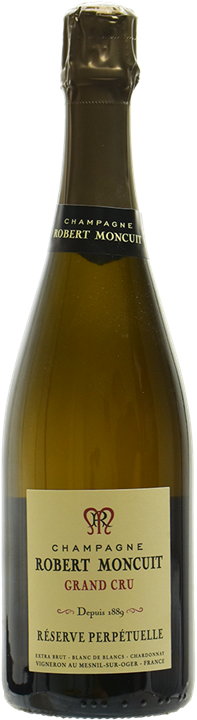 Fronte Robert Moncuit Champagne Reserve Perpétuelle Grand Cru Blanc de Blancs Extra Brut