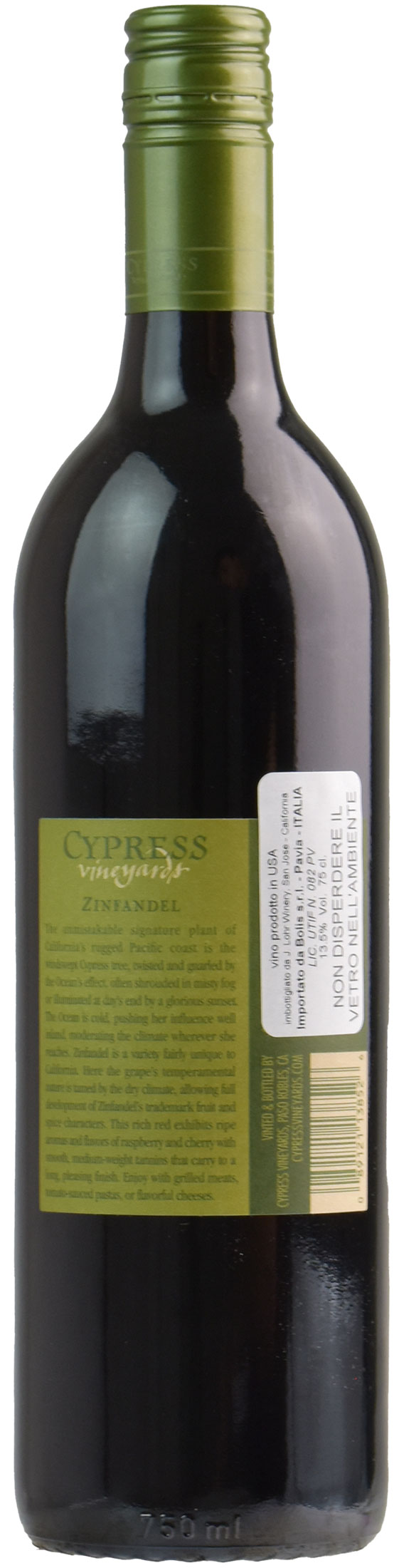 J. lohr winery zinfandel california cypress 2018 xtrawine IT