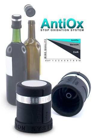 Vorderseite Pulltex AntiOX Weinverschluss