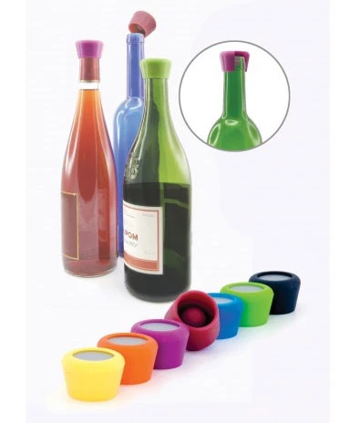 Front Pulltex Set Silicone Wine Stopper