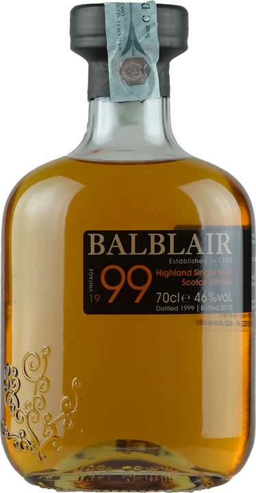 Front Balblair Whisky Vintage 1999