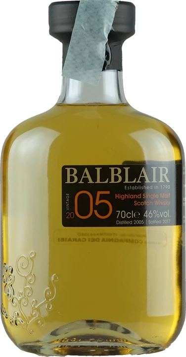 Fronte Balblair Whisky Vintage 2005