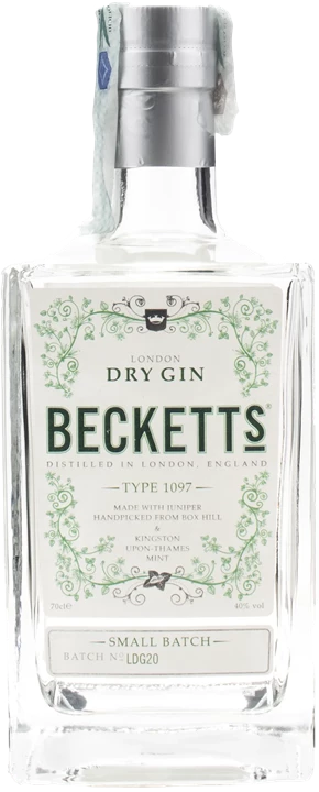 Vorderseite Beckett's London Dry Gin Type 1097