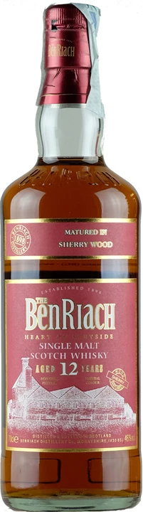 Fronte Benriach Whisky 12 anni Sherry Wood Matured