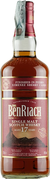 Vorderseite Benriach Whisky 17 Y.O.