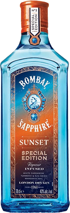 Vorderseite Bombay Sapphire Sunset Gin