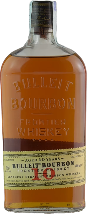 Fronte Bulleit Bourbon Whisky 10 Anni