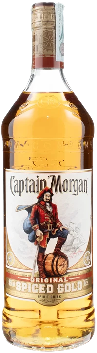 Front Captain Morgan Spiced Gold Rum 1L
