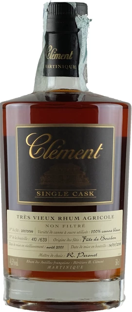 Vorderseite Clement Rhum Tres Vieux Agricole Single Cask 0.5L