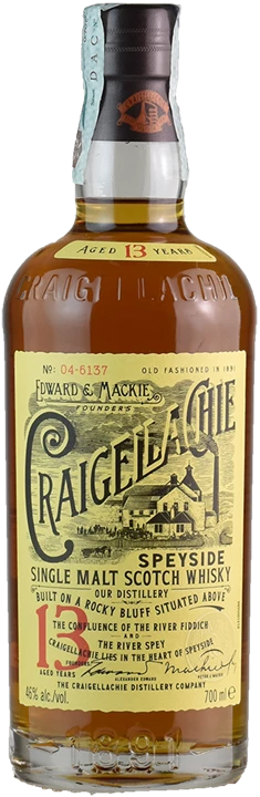 Front Craigellachie Single Malt Scotch Whisky 13 Y.O.