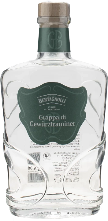 Vorderseite Distilleria Bertagnolli Grappa di Gewurztraminer