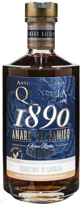 Fronte Distilleria Quaglia Amaro Balsamico 1890