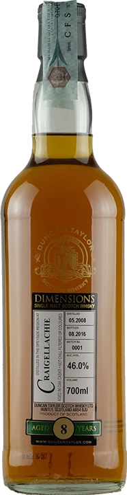 Front Duncan Taylor Whisky Craigellachie 8 Y.O. 2008