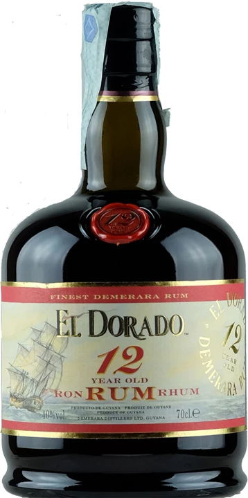 Vorderseite El Dorado Rum 12 years old