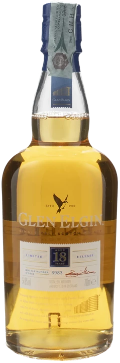 Fronte Glen Elgin Single Malt Scotch Whisky Limited Release 18 Anni
