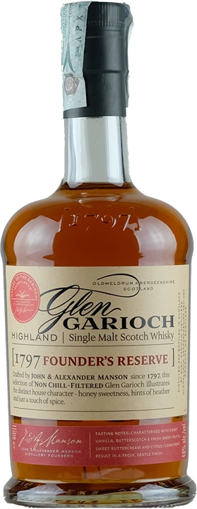 Vorderseite Glen Garioch Whisky Founders Reserve 1 L