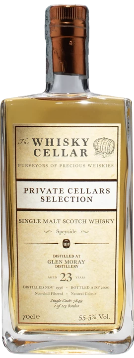 Fronte Glen Moray Whisky Private Cellars Selection 23 Anni