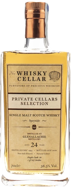 Vorderseite Glenallachie Whisky Private Cellars Selection 24 Y.O.