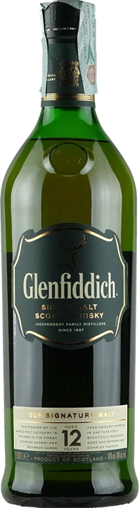 Front Glenfiddich Whisky 12 Y.O.1L
