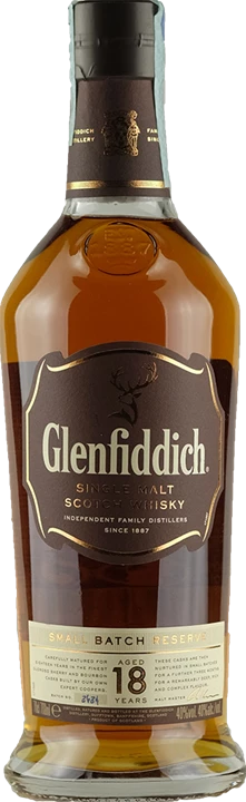 Fronte Glenfiddich Whisky 18 anni