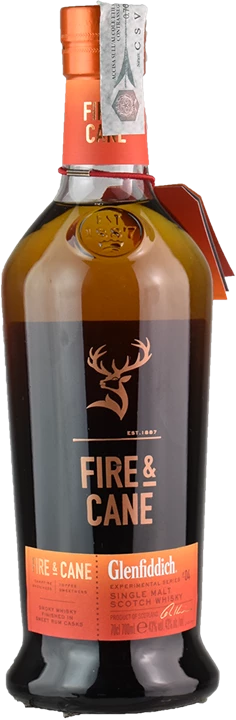Vorderseite Glenfiddich Whisky Fire & Cane