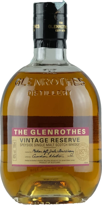 Fronte Glenrothes Whisky Vintage Reserve