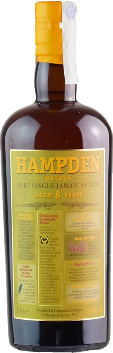 Vorderseite Hampden Estate Jamaican Pure Single Jamaican Rum 8 Y.O.