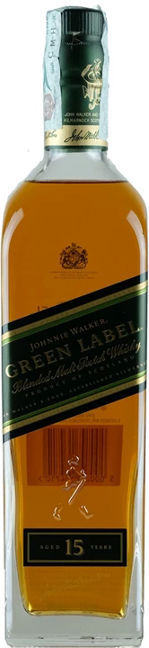 Front Johnnie Walker Whisky Green label 15 years