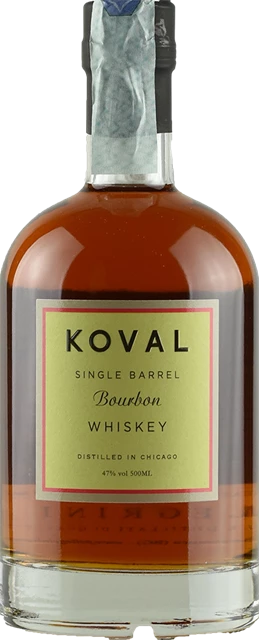 Front Koval Bourbon Whiskey Single Barrel 0.5L