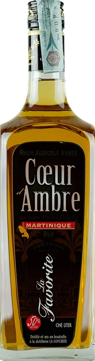 Front La Favorite Martinica Rhum Agricole Coeur d'Ambre 1L